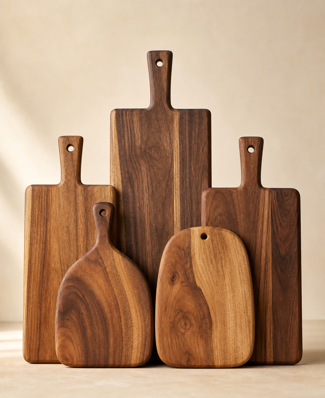 Acacia serving and cutting boards